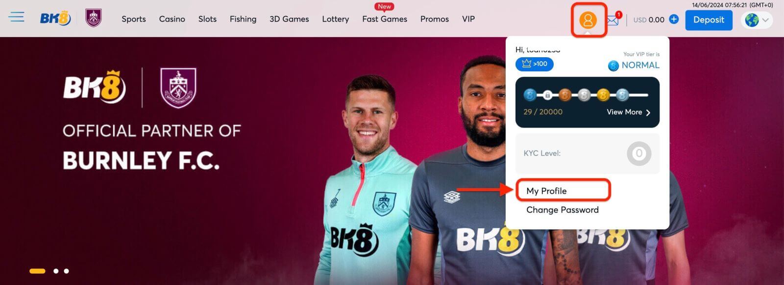 Jak se přihlásit a ověřit účet v BK8 Jak se přihlásit a ověřit účet v BK8