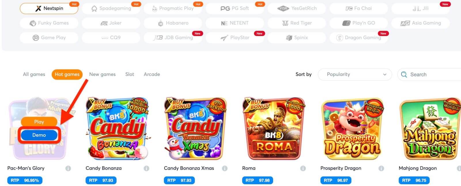 Kuidas avada demokontot BK8-s Kuidas avada demokontot BK8-s