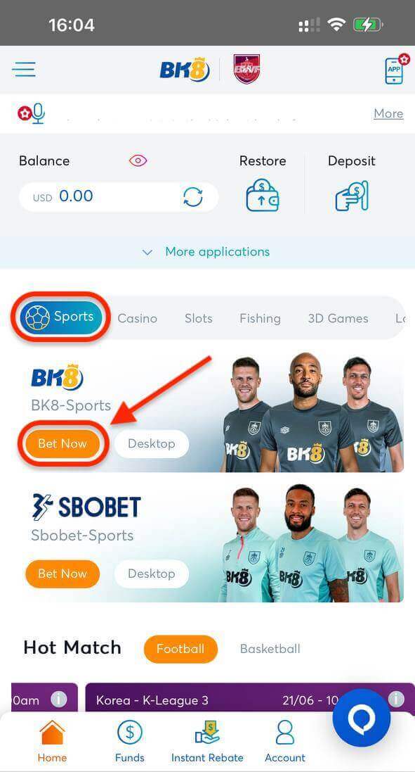 How to Play Sports Betting at BK8
